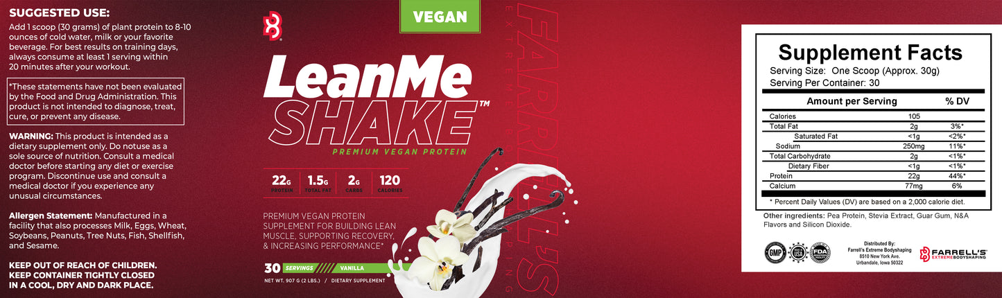 LeanMe Shake - Vegan